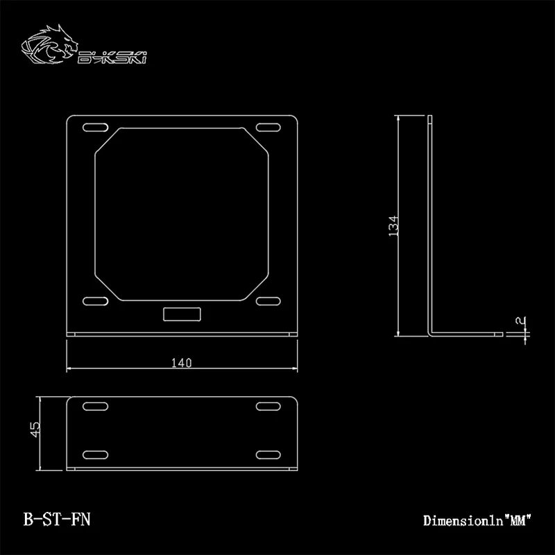 Bykski вентилятор/кронштейн радиатора для 12 см вентиляторы 120/240/360 радиатор водяного охлаждения фиксированное положение выпуклость Компоненты фитинги