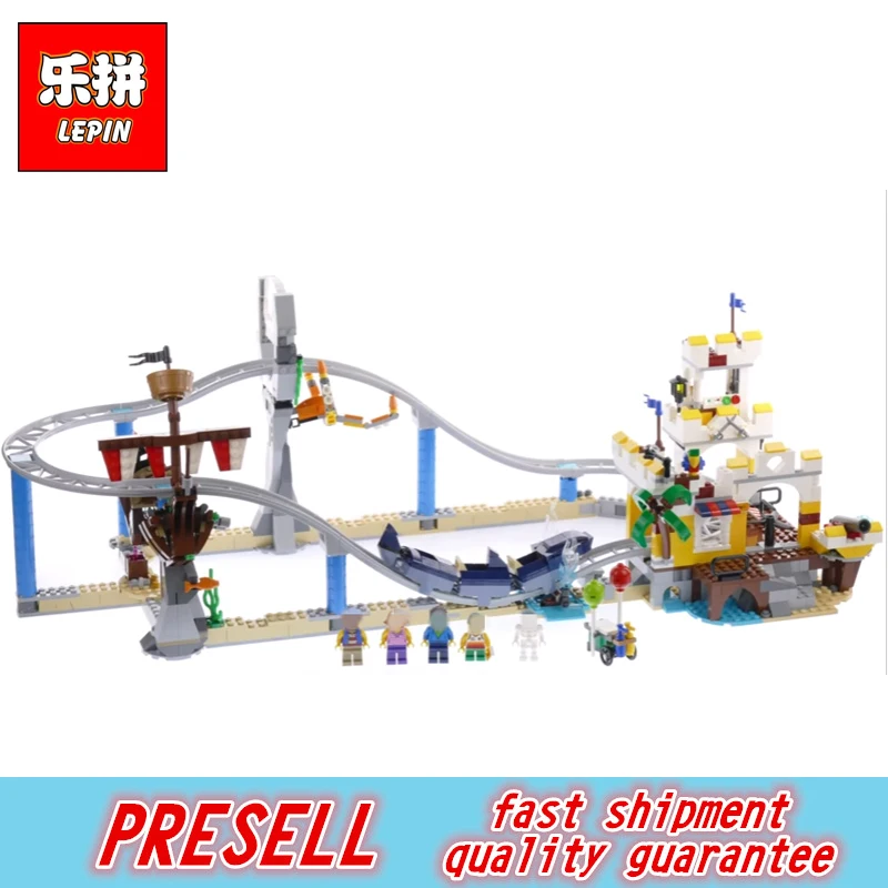 

Lepin 24051 1033Pcs Creator Pirate Roller Coaster 3 in 1 Set Compatible with 31084 Building Blocks Bricks Educational Toys Gifts