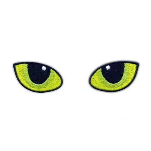 

DIY Cat eyes - at night Embroidered PATCH/BADGE