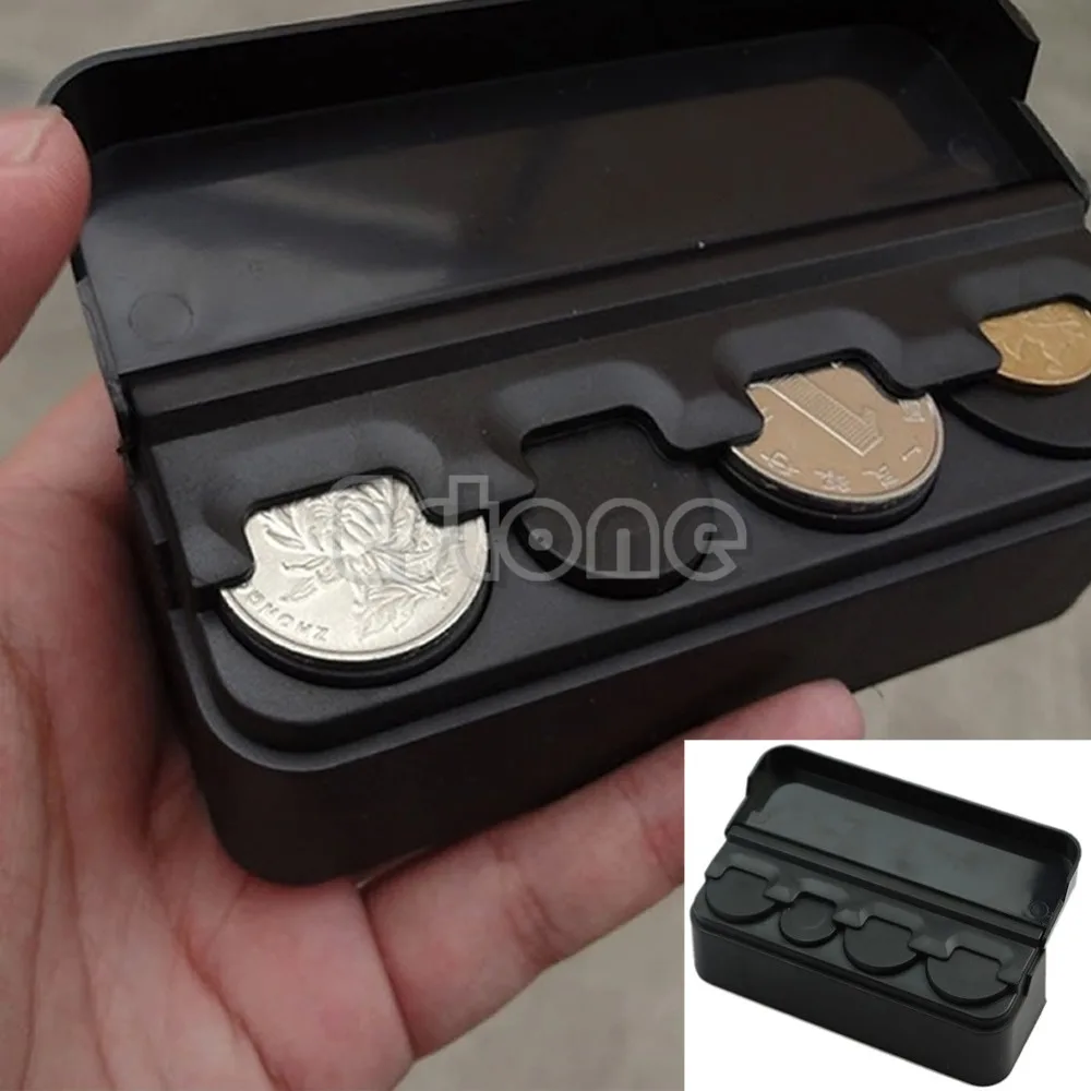 Sell Good Auto Car Coin Pocket Cases Storage Boxes Plastic Holder Organizer A16189