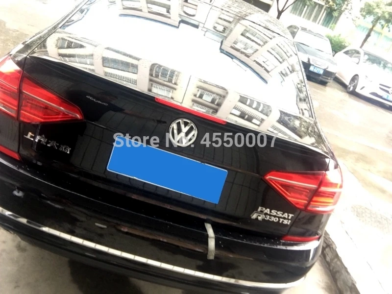 Для Volkswagen Passat 2013 Авто ABS пластмассовый задний багажник крыло спойлер автомобильные аксессуары