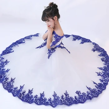 

Shoulderless Holy Communion Dress Embroidery Flower Girl Dresses for Wedding Evening Dress Ball Gown Princess Prom Party Dress