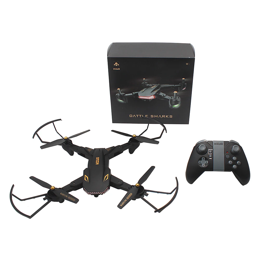 TIANQU VISUO RC вертолет XS809S WiFi FPV камера режим удержания высоты Дрон Квадрокоптер