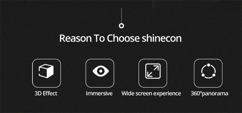 Shinecon 6,0 шлем VR Очки виртуальной реальности 3 D 3d очки гарнитура шлем для смартфонов смартфон Google картон стерео
