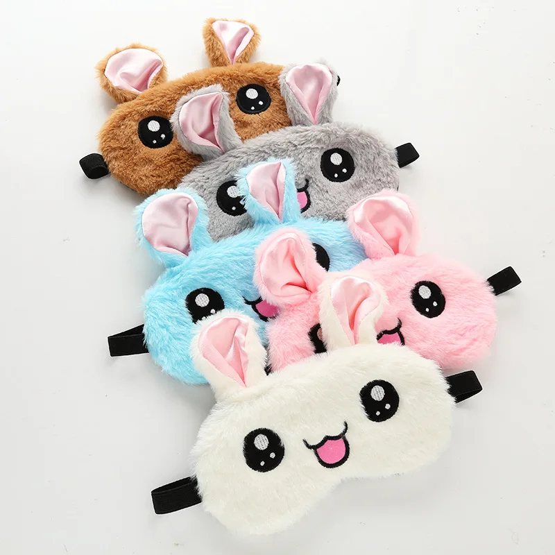 

Animals Party Mask New Cartoon Big Eyes Rabbit Ice Eye Mask For Gift Travel Relax Blindfold Sleeping Shading Eyeshade Eyepatch