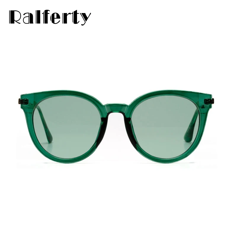Ralferty Солнцезащитные очки женские брендовые дизайнерские корейские женские солнцезащитные очки UV400 прозрачные очки зеленые очки аксессуары 50618