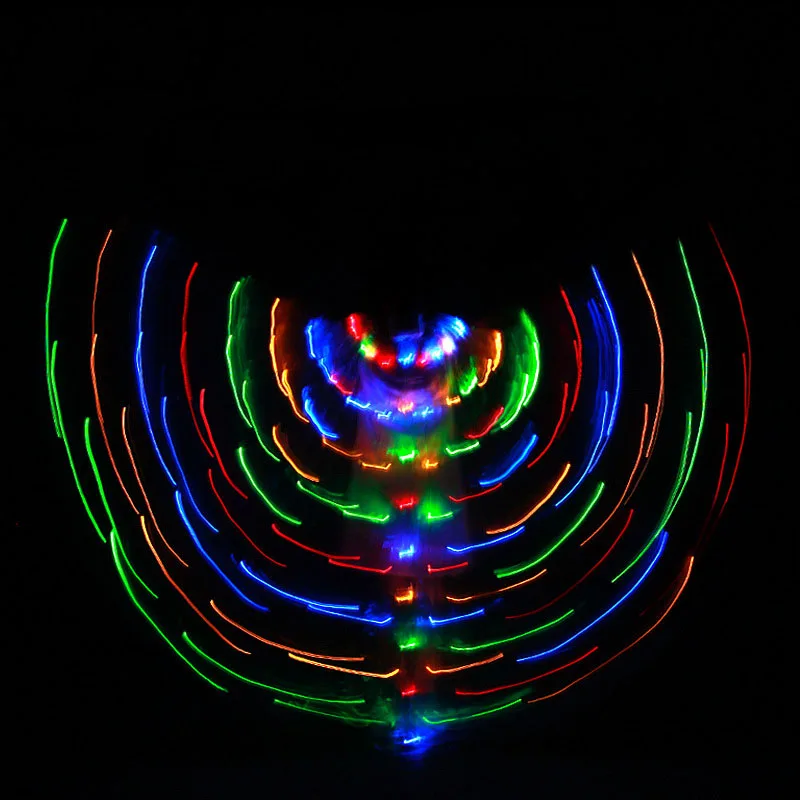 Светодиодный светильник на Хэллоуин с питанием от батареи, светящиеся костюмы для танцев, сценическая одежда, распродажа - Цвет: Multicolor