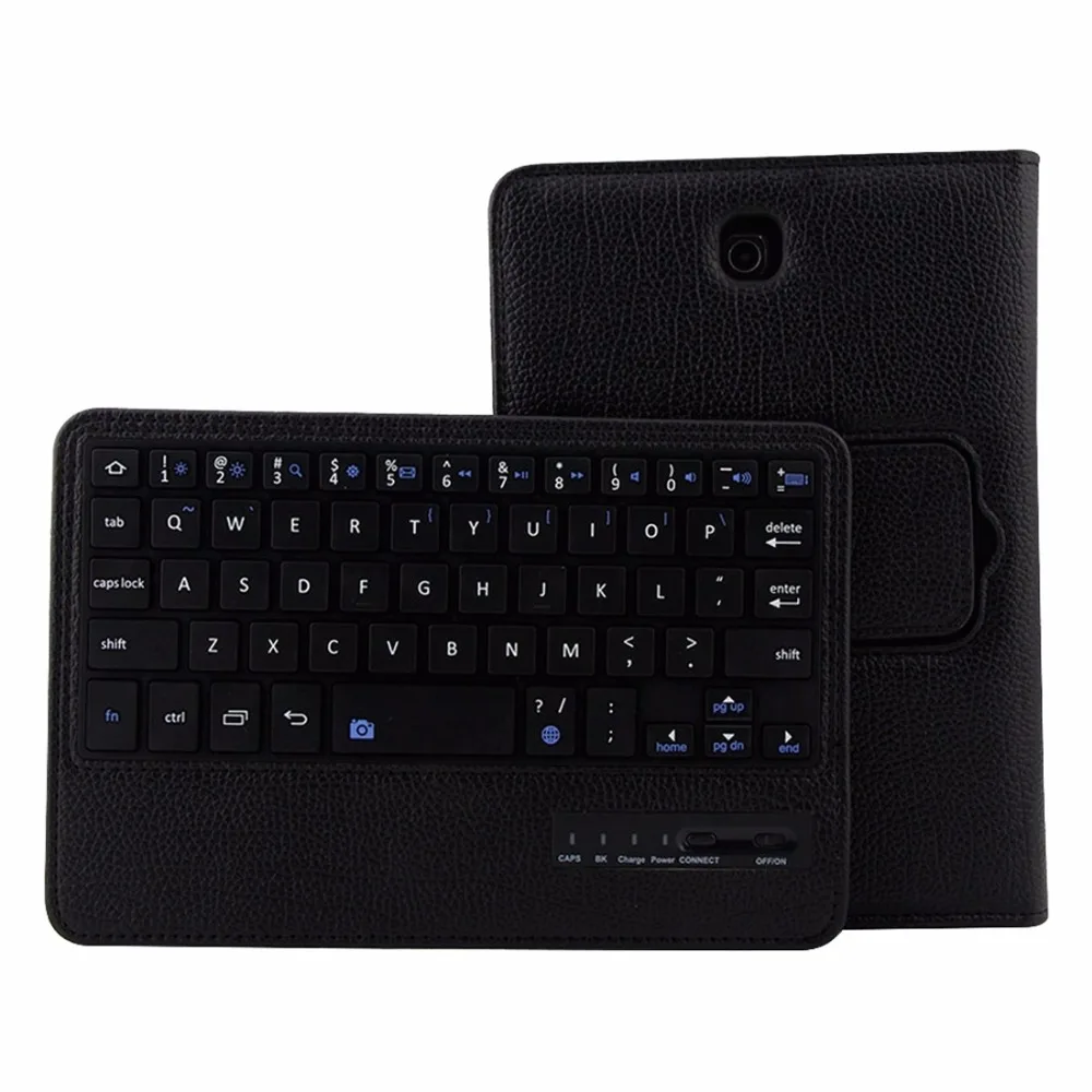 

2 in 1 Detachable Wireless Keyboard Cross Texture Leather Case with Holder for Samsung Galaxy Tab S2 8.0 / T715
