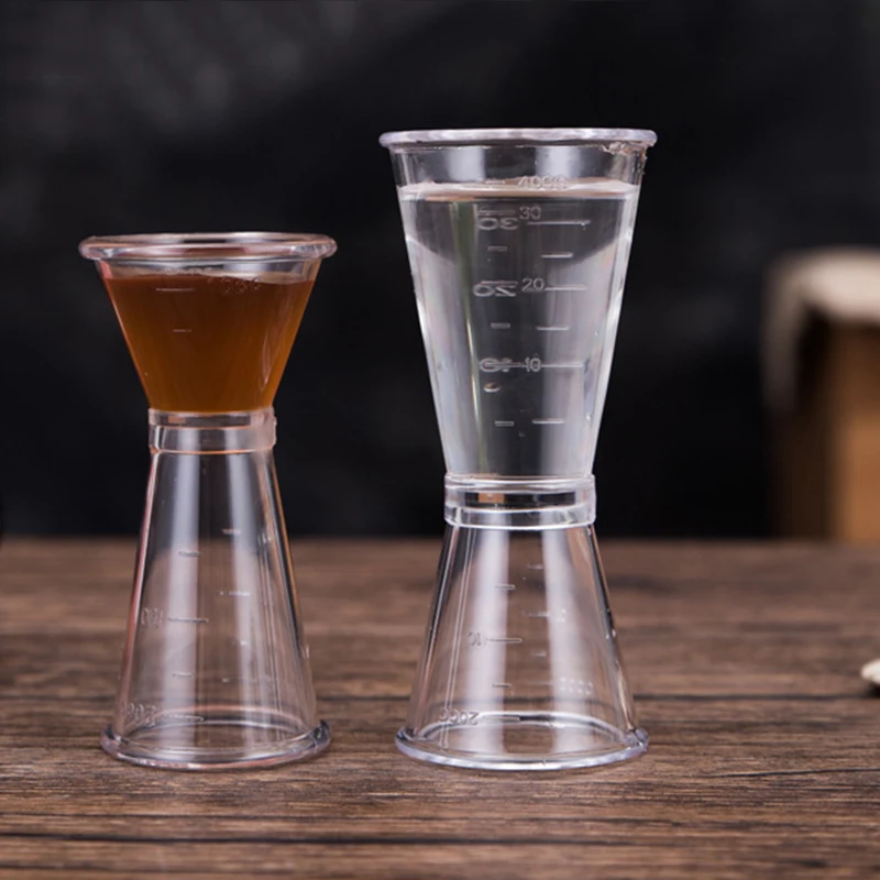 Tool Jigger Accessories Hotels Transparent Single Double Home Measuring Shot Cocktail Wine Measure Cup Durable