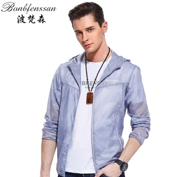 

Quick Drying skin Windbreaker Sun Protection Clothing men Ultra-thin Waterproof Breathable UV protection Outdoor jacket 6705A