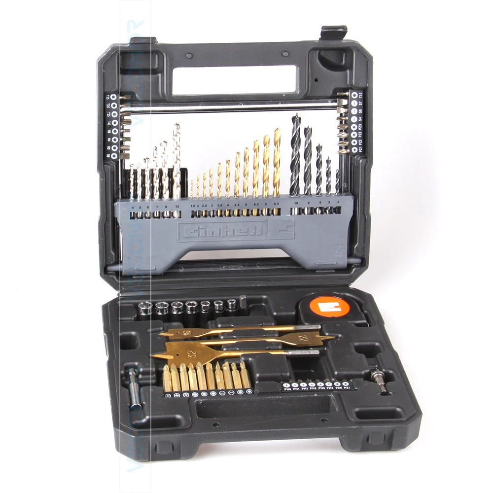 70pcs combination twist drill concrete drill screwdriver bits sockets