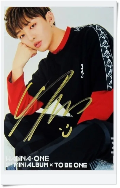 signed WANNA ONE YOON JI SEONG autographed photo TO BE 6 inches freeshipping 092017B | Дом и сад