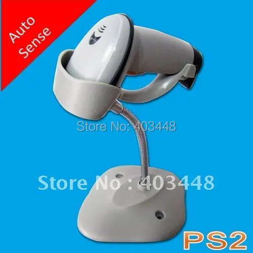 

(Grey Color,PS2 Interface) Auto Scan Bi-Directional Laser Barcode Sanner With stand (OCBS-LA11)