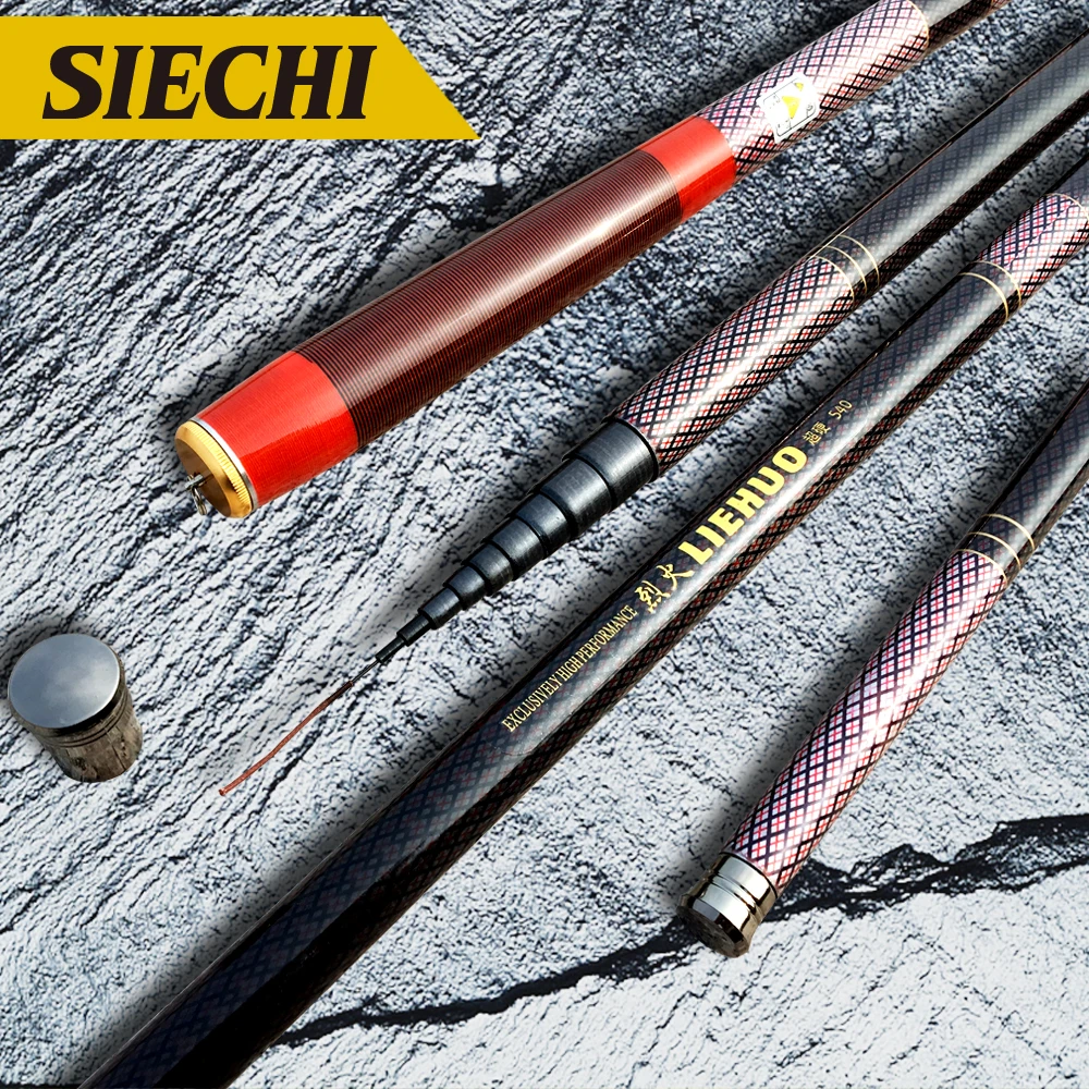 

SIECHI Ultralight SuperHard 3.6/4.5/5.4/6.3/7.2 Meters Stream Hand Pole High Carbon Fiber