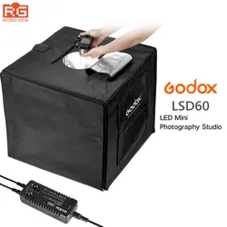 Godox LSD60 60*60 см 40 Вт светодиодный фотостудия Softbox Свет Палатка SoftBox + AC адаптер + ПВХ фоны для телефона DSLR съемки код