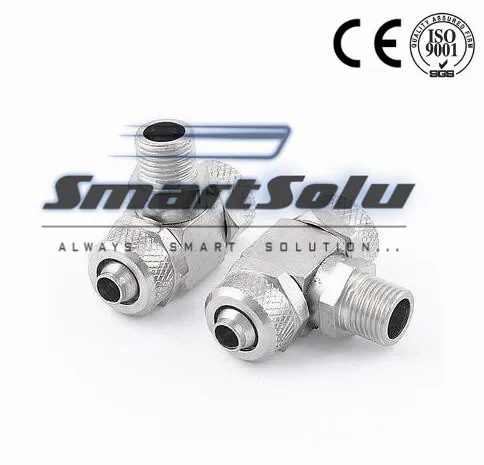 

Free shipping 2 Pcs 1/8"PT Male to 8mm Pneumatic Hose Air Fitting Tee Quick Connector Coupler