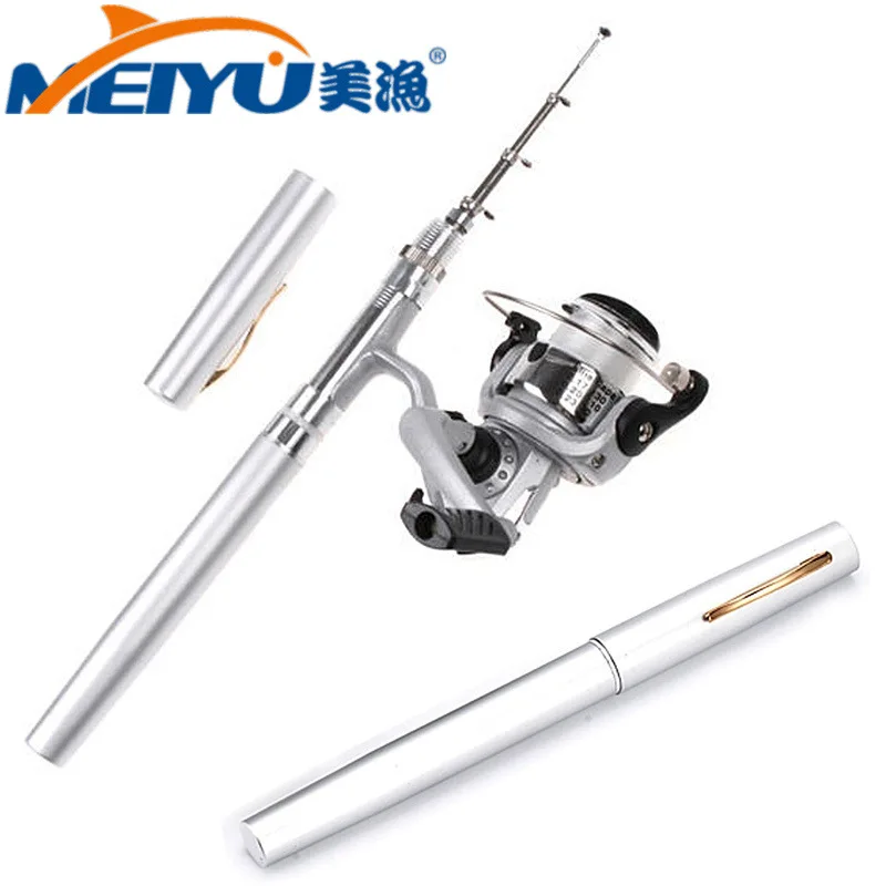 EMMROD 1 Meter Pen Fishing Rod Mini Fishing Rod Spinning Wheel Portable Pen Rod Yugan Suit H3
