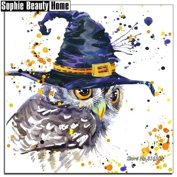 

Diamond Mosaic Diamond Embroidery Cross Stitch Animal Cute Owl In Hat 5D Diamond Painting Full Rhinestones Wedding Gift 188252