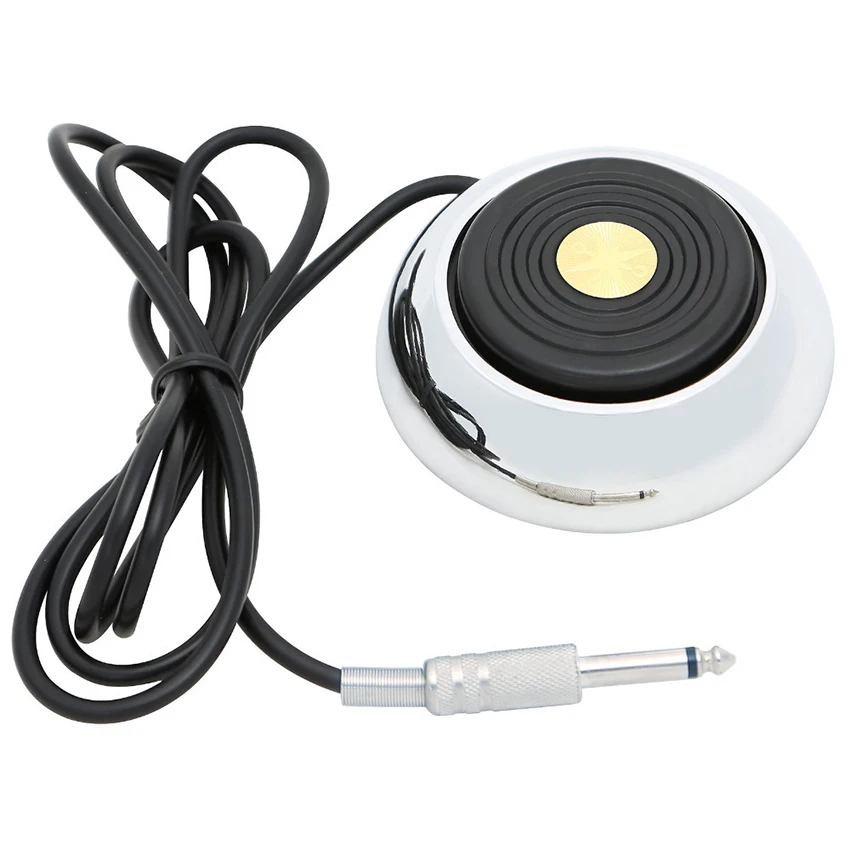 1 unids Acero inoxidable pie pedal para tatuaje cable clip tatuaje Mahcine Fuentes de energía para tatuar fuentes de alimentacion tatuaje