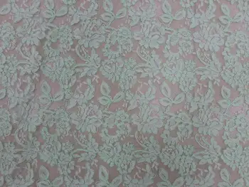

3 Yards Beautiful Embroidery Lace Accessories, Fresh Green Corded Lace Applique Fabric