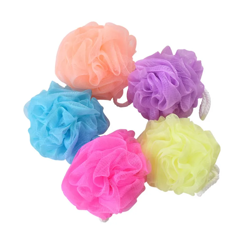 

Solid color multi-color bath ball bath artifact bath flower 25g adult bath flower bubble net 5 Colors