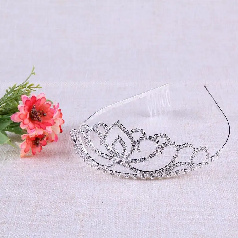 

Valentine's Day Princess Crown Bride Pageant Crowns Hair Comb Ornaments Jewelry Queen Diadem Wedding Bride King Headband