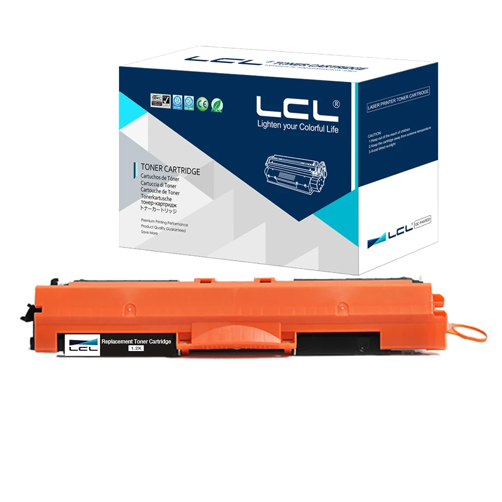 

LCL 126A CE310A 310A CE310 310 A (1-Pack) Black Toner Cartridge Compatible for HP Laserjet Pro CP1025/CP1025nw/CP1026nw/CP1027nw