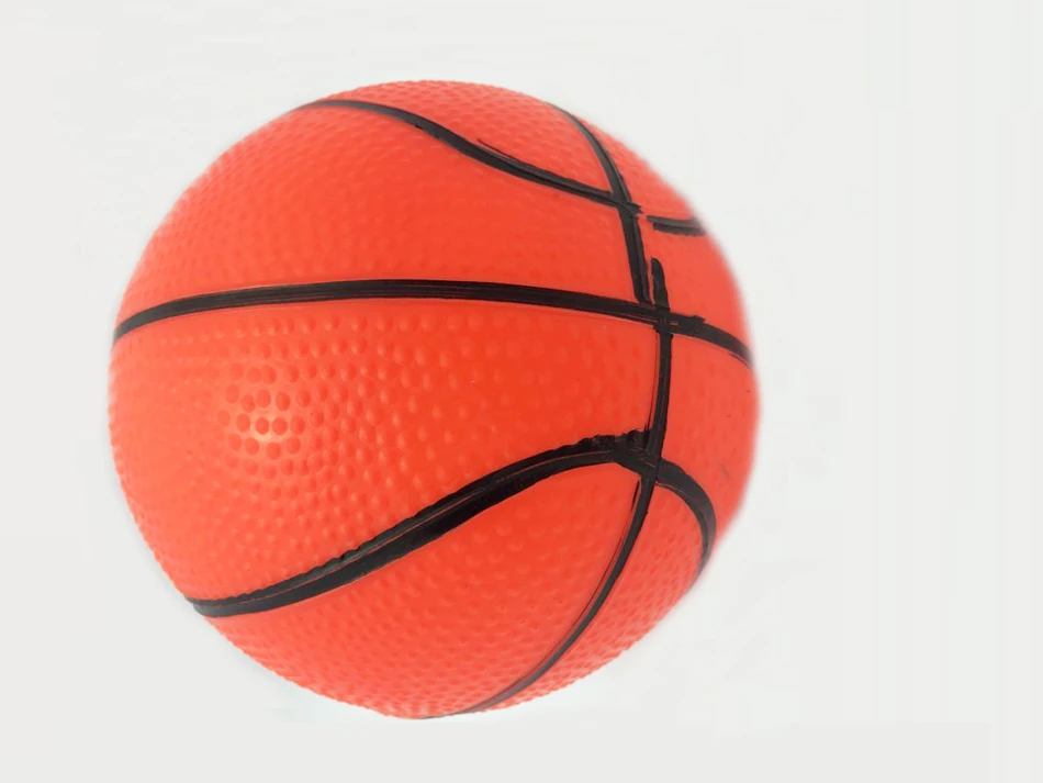 10CM Mini Basketball Soft Plastic Ball Squeezing Balls Orange Hand
