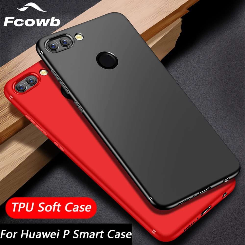 Мягкий чехол для Huawei P Smart case TPU силиконовый Матовый Бампер противоударный