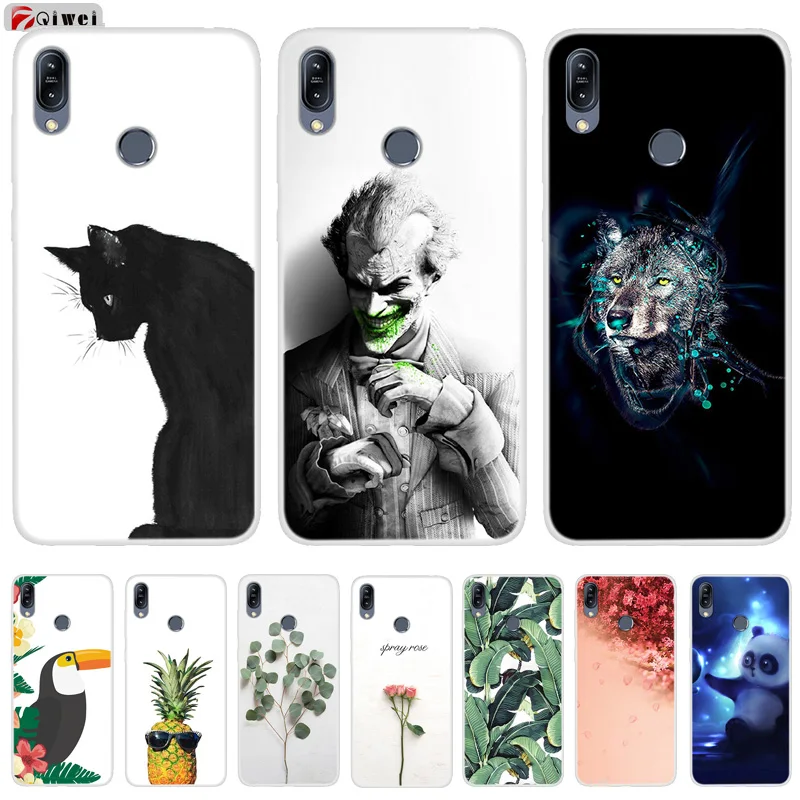 

For Asus ZB633KL Case 6.3" Cartoon TPU Funda Back Cover Soft Silicone Case For Asus Zenfone Max M2 ZB633KL Case ZB 633KL Coque