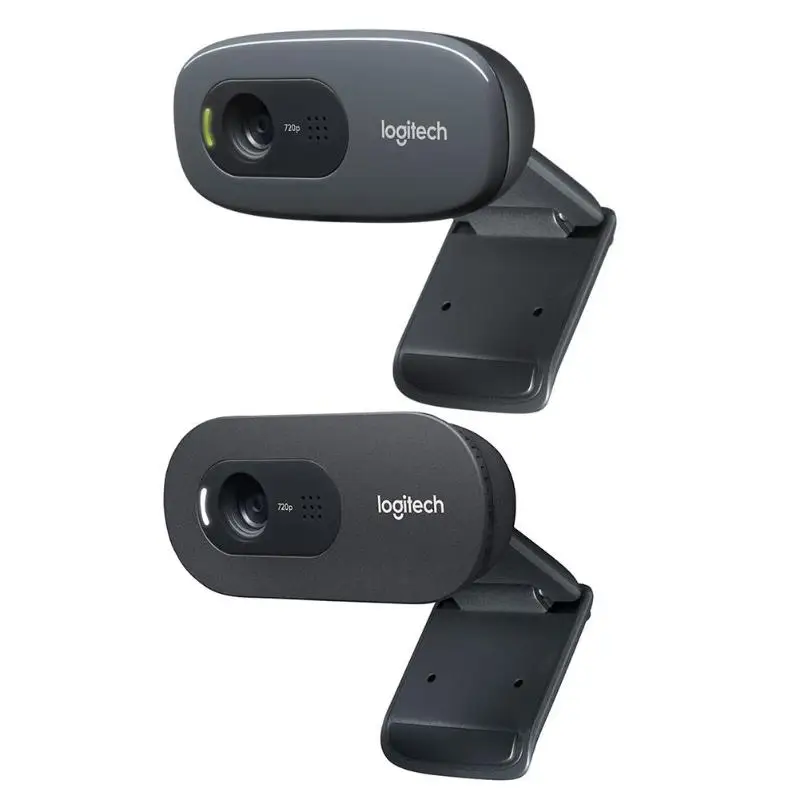 Оригинальная веб-камера logitech C270/C270i 720 p HD широкоформатная Встроенная микрофонная веб-камера для настольного ноутбука/Windows 7/8/10/MacOS