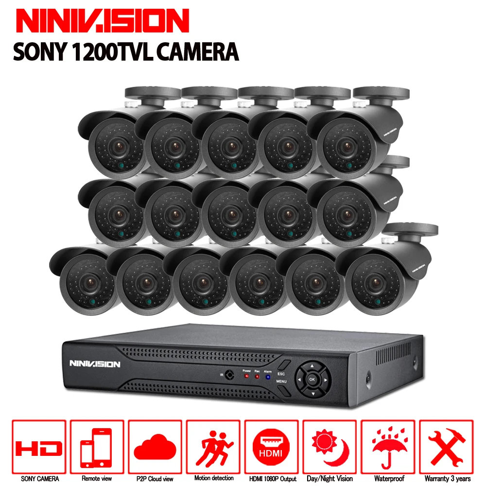 bilder für 16 kanal sicherheit 1200TVL videoüberwachung outdoor-kamera kit 16ch AHD CCTV DVR aufnahme HDMI 1080 P CCTV-system bilder für 16 kanal sicherheit 1200TVL videoüberwachung outdoor-kamera kit 16ch AHD CCTV DVR aufnahme HDMI 1080 P CCTV-system