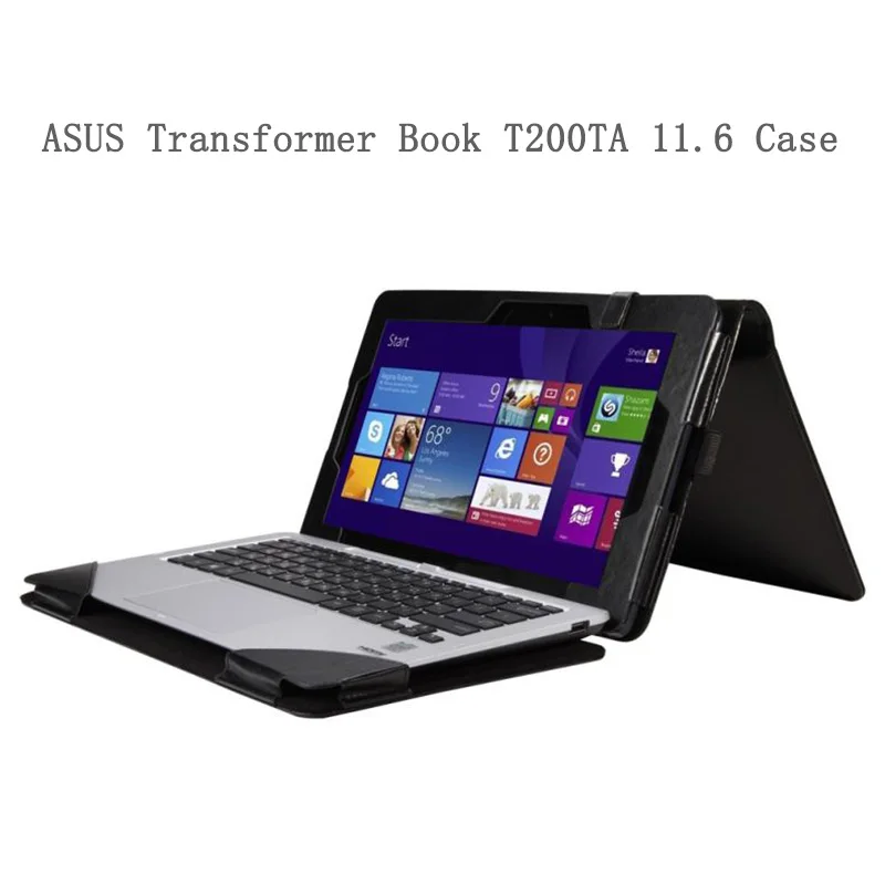 

PU Leather Cover For ASUS Transformer Book T200TA 11.6inch Flip Folio Tablet Case For ASUS T200TA 11.6 Laptop