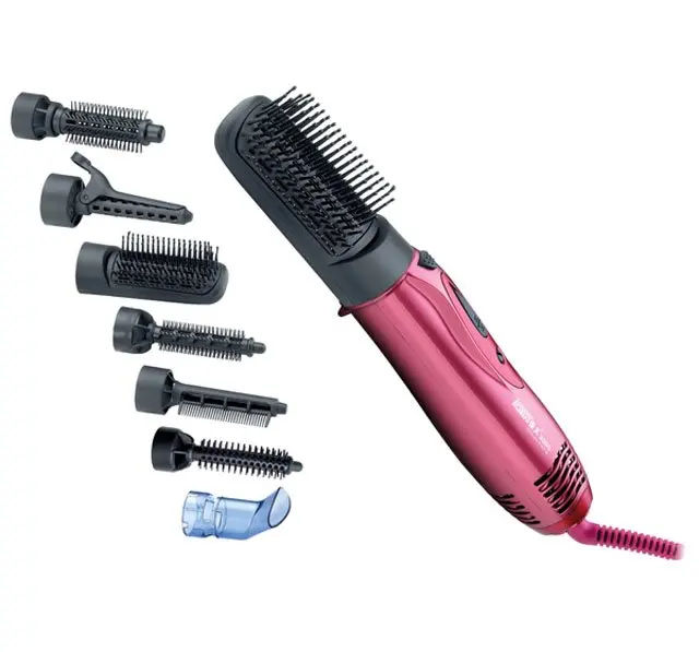 New Hair Brush Dryer Blower 7in1 Curling Straightener Set Wholesale and