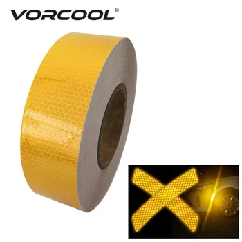 

VORCOOL 45m X5cm Reflective Tape Sticker For Truck Motorcycle Bicycle Reflector 7 Colors Reflective Sticker Decal Car Styling