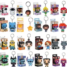FUNKO POP брелок с героями Marvel Ститч Боб Росс Чеширская игрушка Чаки История 4 Миньоны фигурка коллекция игрушек для детей подарок