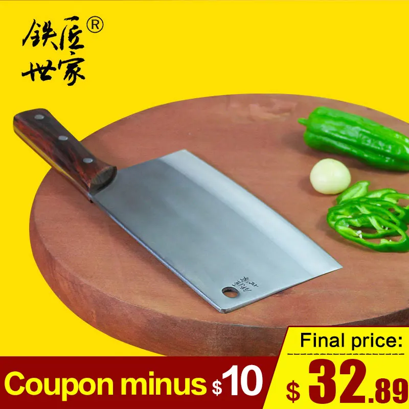 Китайский ручной Кованый кухонный разделочный нож из нержавеющей стали, нож для нарезки шеф-повара, нож, нож для мяса, рыбы cozinha