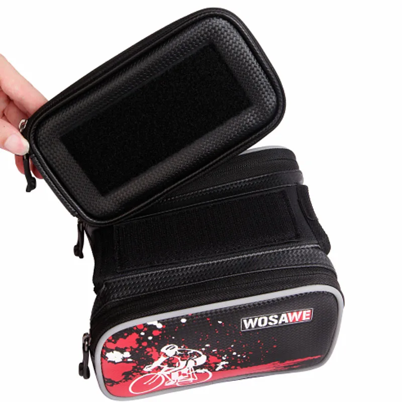 Best 2017 New 6.0" Cycling Bike Bicycle bags panniers Frame Front Tube Bag For Cell Phone MTB Bike Touch Screen Bag Double IPouch 4 Best 2017 New 6.0" Cycling Bike Bicycle bags panniers Frame Front Tube Bag For Cell Phone MTB Bike Touch Screen Bag Double IPouch 4