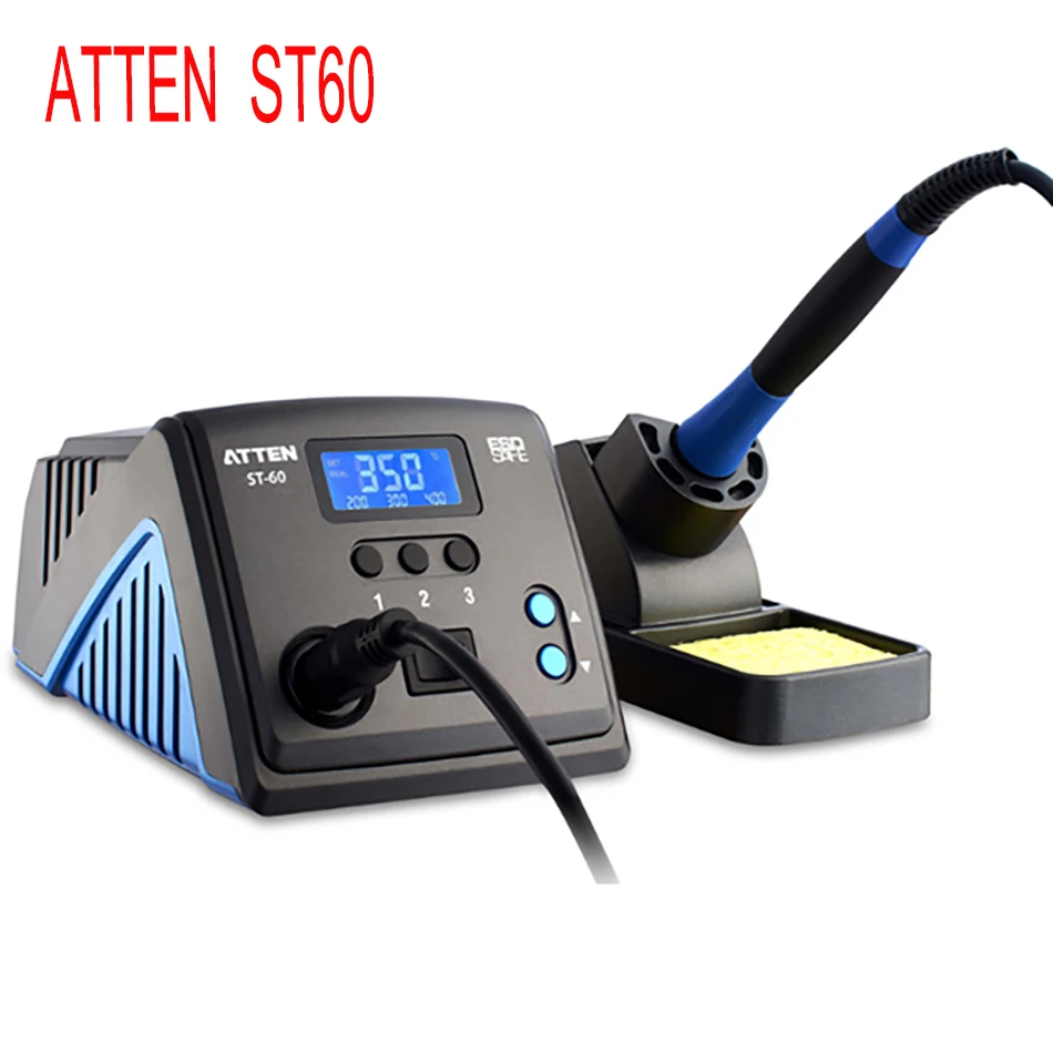 

ATTEN ST-60 60W Intelligent and Lead-free Electric Soldering Station LED Digital Display solder rework station Welding