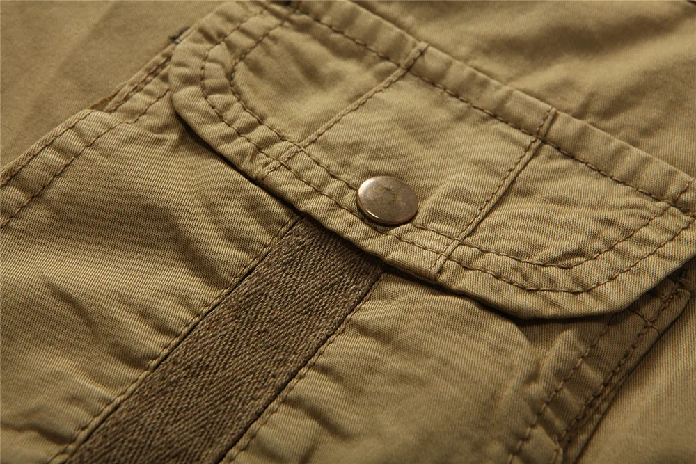 Лето, шорты Карго с несколькими карманами, модные мужские повседневные камуфляжные хлопковые военные свободные рабочие шорты, размер 29-38, без пояса