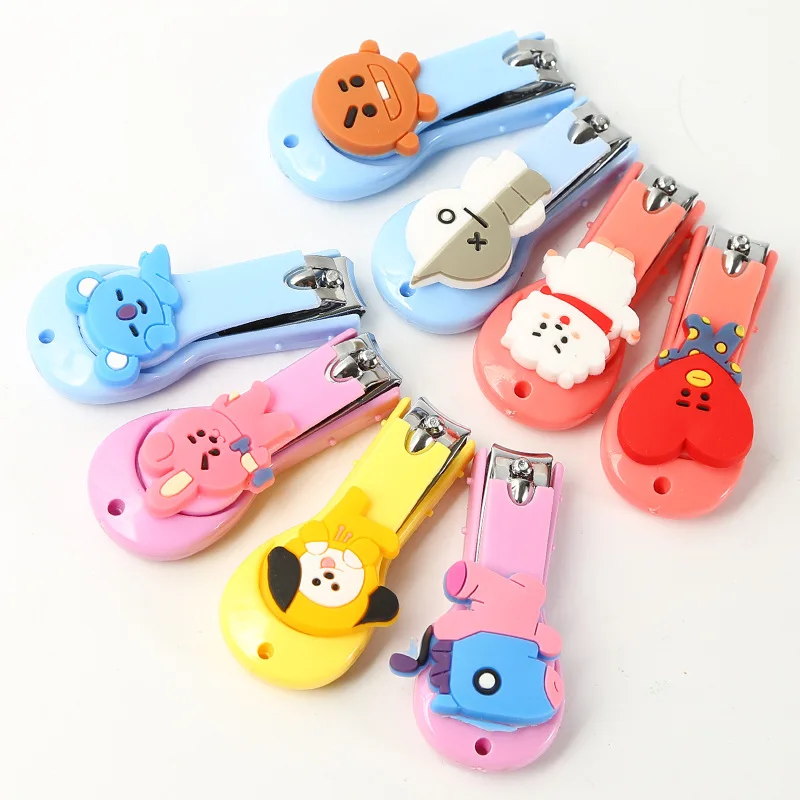 

Kpop Bangtan Boys BTS Nail Scissors Cartoon Solicone COOKY CHIMMY TATA Cute Nail Cutter