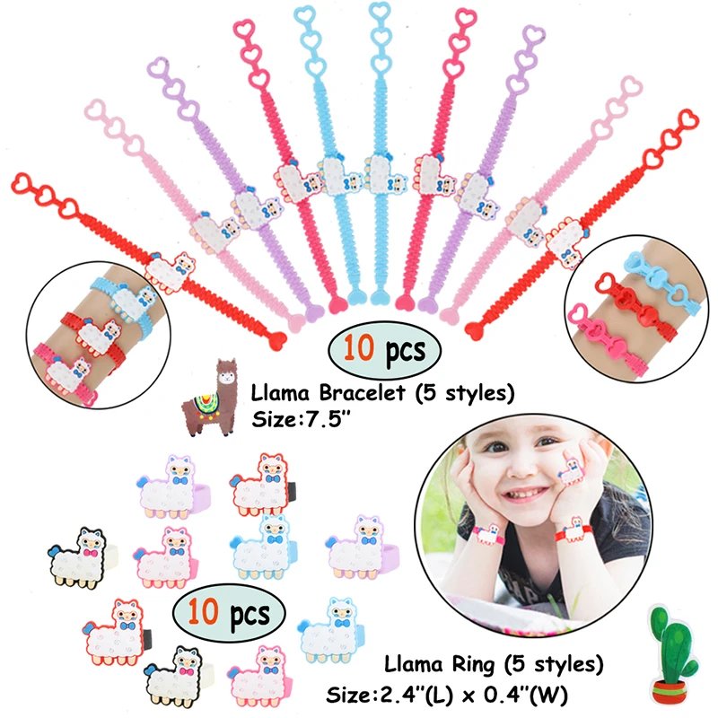 60 шт./компл. Llama партия поддерживает Поставки Подарочная сумка для девочек игрушки «Альпака» подарок для детей день рождения школьные призы награды для предродовой вечеринки