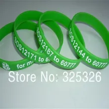 Изготовленный На Заказ чистый нетоксичный силиконовый браслет, акция подарок дешевый логотип печать силиконовый браслет, Спортивная команда ID браслет