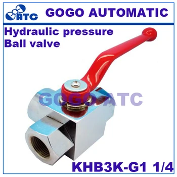 

Hydraulic pressure ball valve KHB3K-G1 1/4 female thread carbon steel Two-position Three-way high pressure ball valve