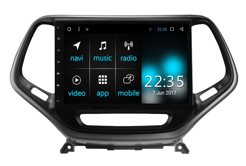 Автомобильный GPS навигатор Navi Fo Jeep Cherokee KL 8 ядер Android 1 2013 ~ 2017 с радио BT AUX DVR Wi-Fi