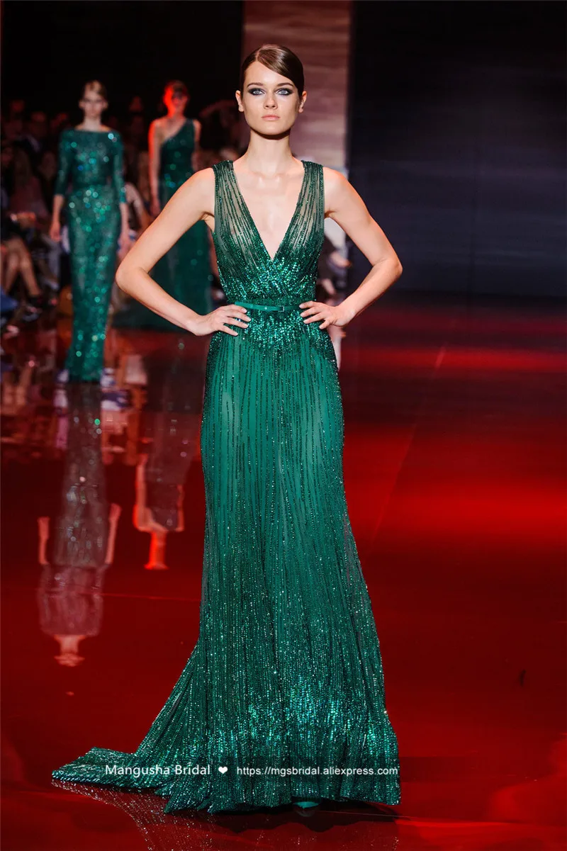 2016 Elie Saab Vestito Da Sera di Disegno del V collo di Lusso Bordare  Senza Maniche Sexy Abiti Da Cocktail Partito Veatidos De Festa MY1024  08|veatido de festa|designer evening dressesevening designer dresses -
