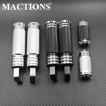 

Motorcycle Pedal Footrest Foot Pegs + Shifter Peg Black & Chrome For Harley Sportster 883 1200 XL Touring Dyna Softail Custom