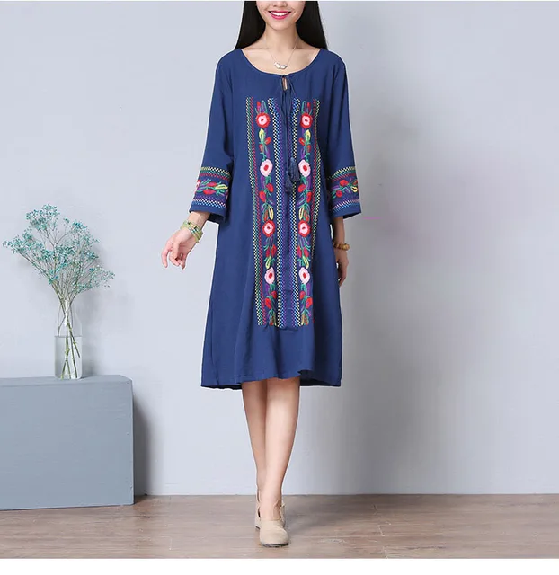 Mexican Embroidered Dress