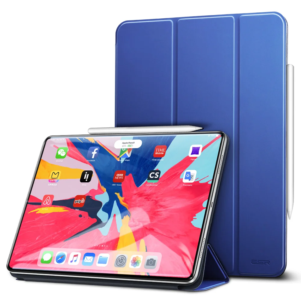 ESR Магнитная Smart Case для iPad Pro 11 2018 Cover Trifold стенд магнит Дело магнитное крепление прорезиненный чехол для iPad Pro11