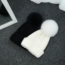 1 шт., повседневные Зимние шапки Skullies Beanies для женщин, вязаная шапка, теплая уличная брендовая плотная женская шапка Gorros Invierno